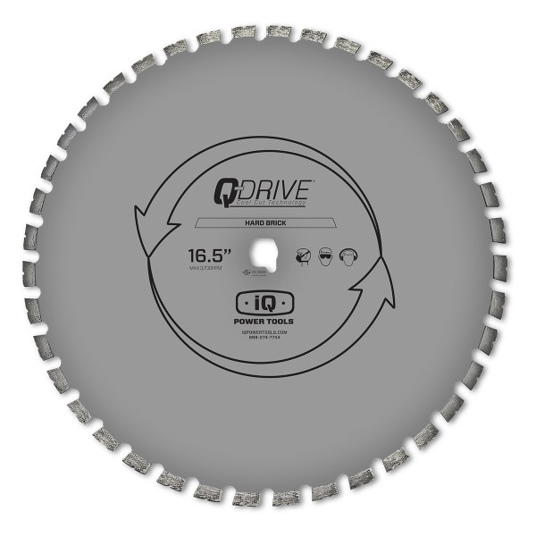 iQ 420mm segmentiertes Q-Drive Sägeblatt mit geräuscharmem Kern, grau (Art.MASQX420-3-QD-HM1)