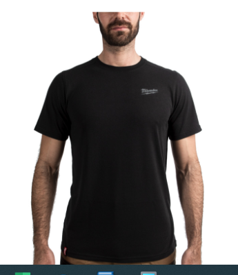 Milwaukee Hybrid-T-Shirt schwarz HTSSBL-M (Art. 4932492964)