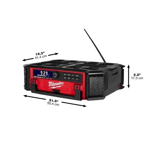 Milwaukee PackOut Netz-/Akku-Radio mit Ladefunktion M18PRCDAB+-0 (Art. 4933472112)