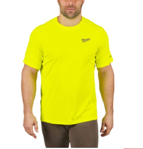 Milwaukee Funktions-T-Shirt gelb mit UV-Schutz WWSSYL-L (Art. 4932493075)