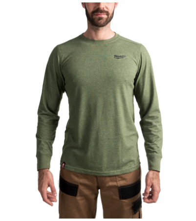 Milwaukee Hybrid-Langarm-Shirt grün HTLSGN-XXL (Art. 4932493002)