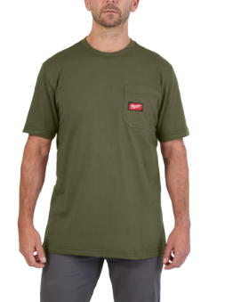 Milwaukee Arbeits-T-Shirt grün mit UV-Schutz WTSSGN-XXL (Art. 4932493022)