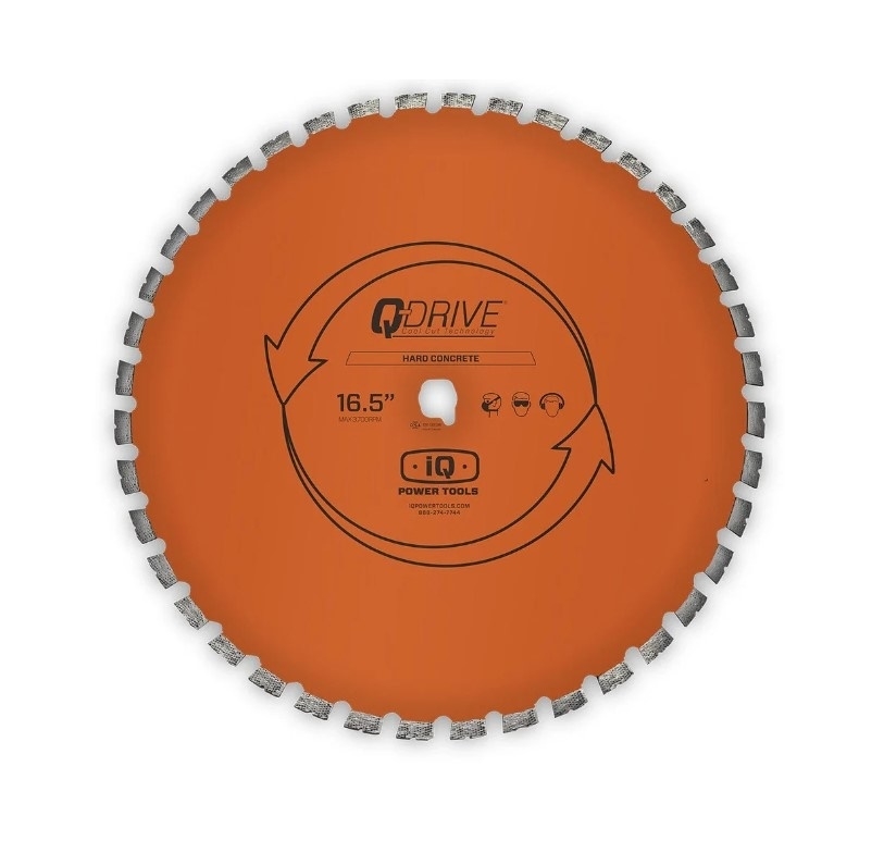 iQ 420mm segmentiertes Q-Drive Sägeblatt mit geräuscharmem Kern, orange (Art.MASQX420-3-QD-HM2)