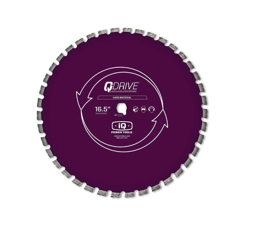 iQ 420mm segmentiertes Q-Drive Sägeblatt mit geräuscharmem Kern, lila (Art.MASQX420-3-QD-HM3)